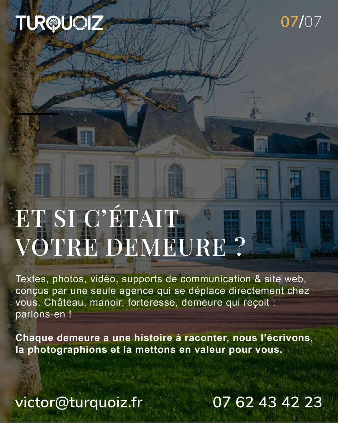 Carrousel Châtel-sur-Moselle, slide 7 : Et si c était votre demeure ? Turquoiz, textes, photos, vidéo et site web